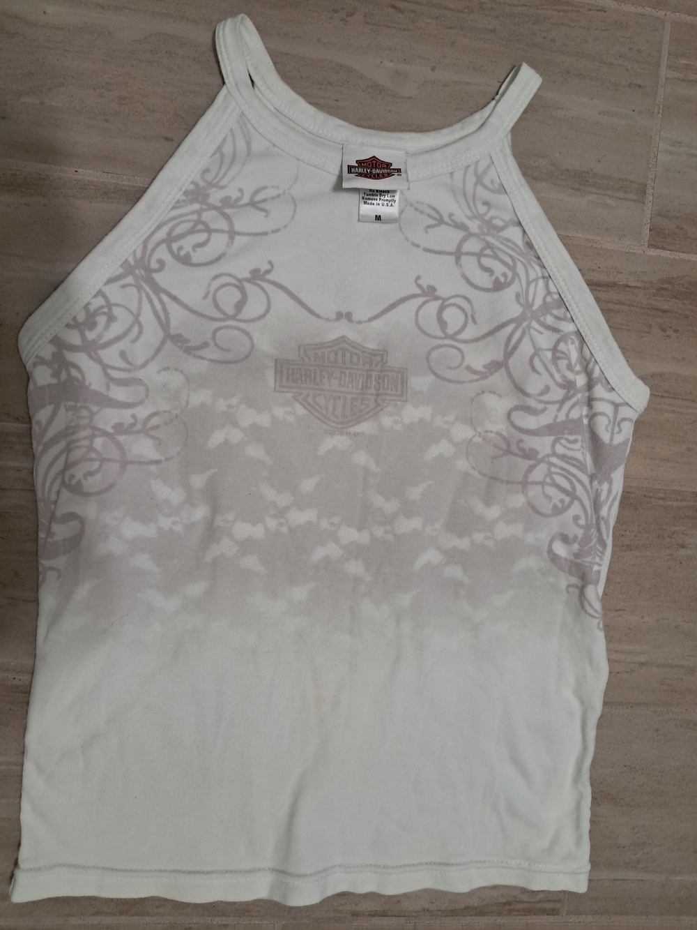 Harley-Davidson White Tank